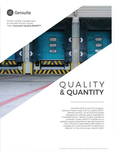 Quality & Quantity Report