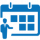 Blue Transparent Training Calendar Icon